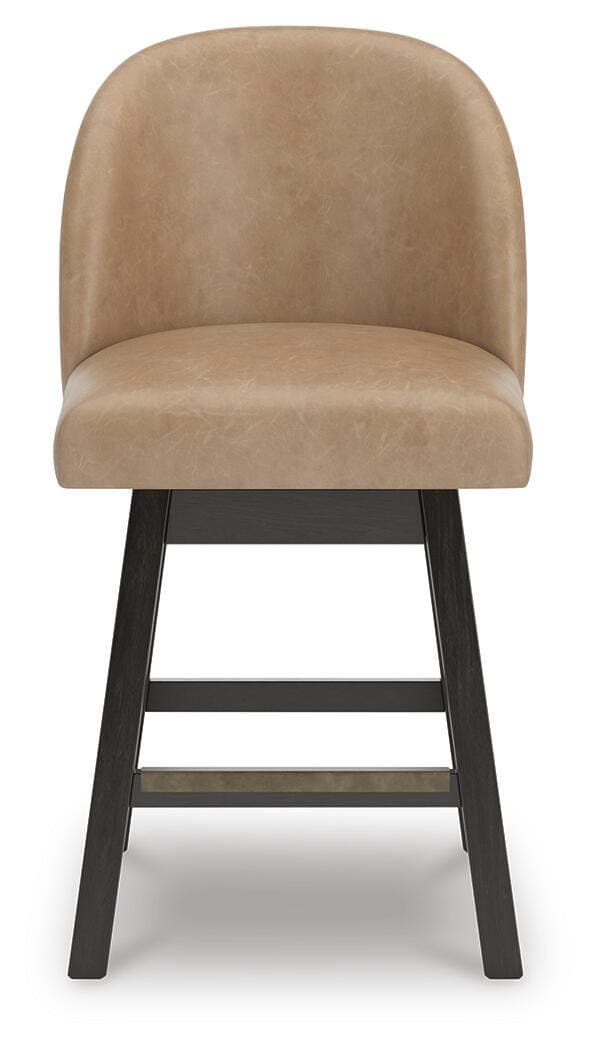 Neymorton Counter Height Barstool — Brown/Beige — view 4