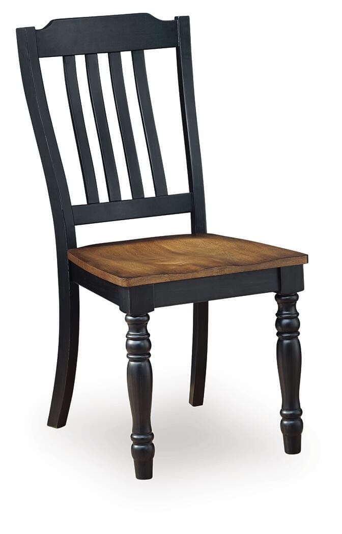 Loganeer Dining Chair — Black/Gray & Brown/Beige — view 3