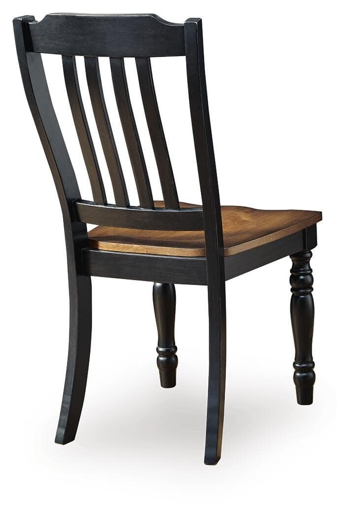 Loganeer Dining Chair — Black/Gray & Brown/Beige — view 6