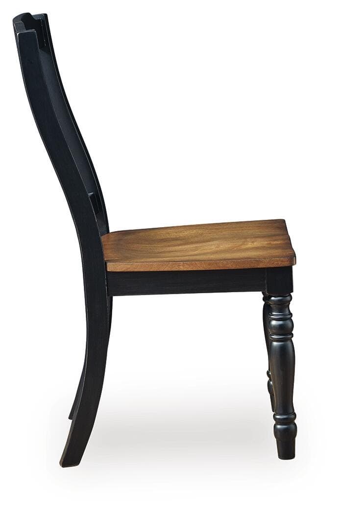 Loganeer Dining Chair — Black/Gray & Brown/Beige — view 5