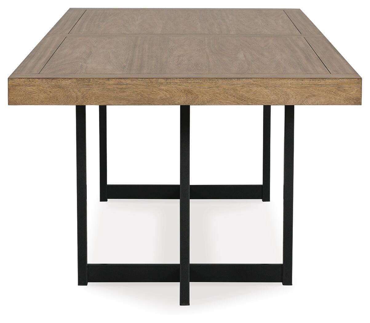 Tomtyn Dining Extension Table — Black/Gray & Brown/Beige — view 6