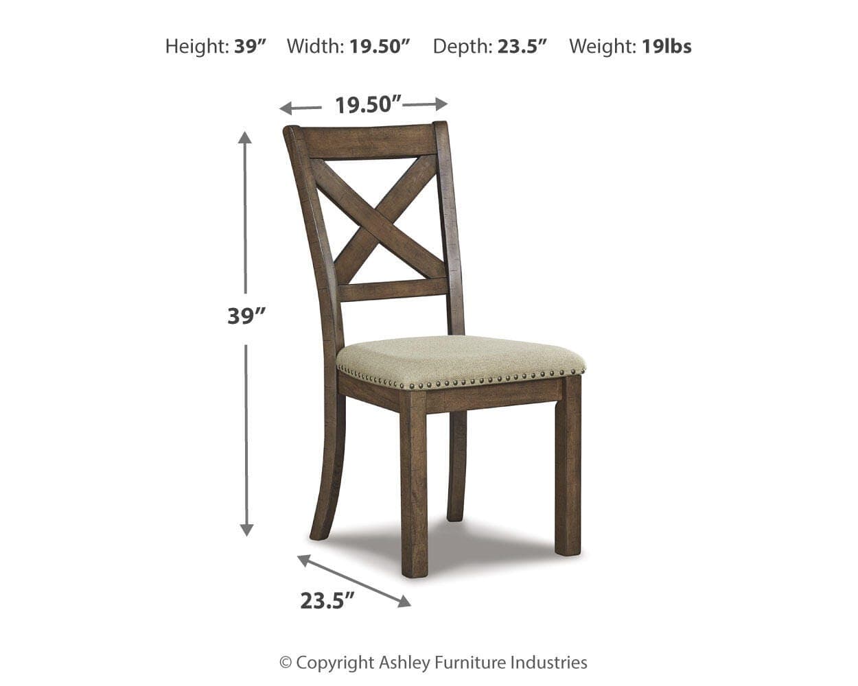 Moriville Dining Chair — Brown/Beige — view 5