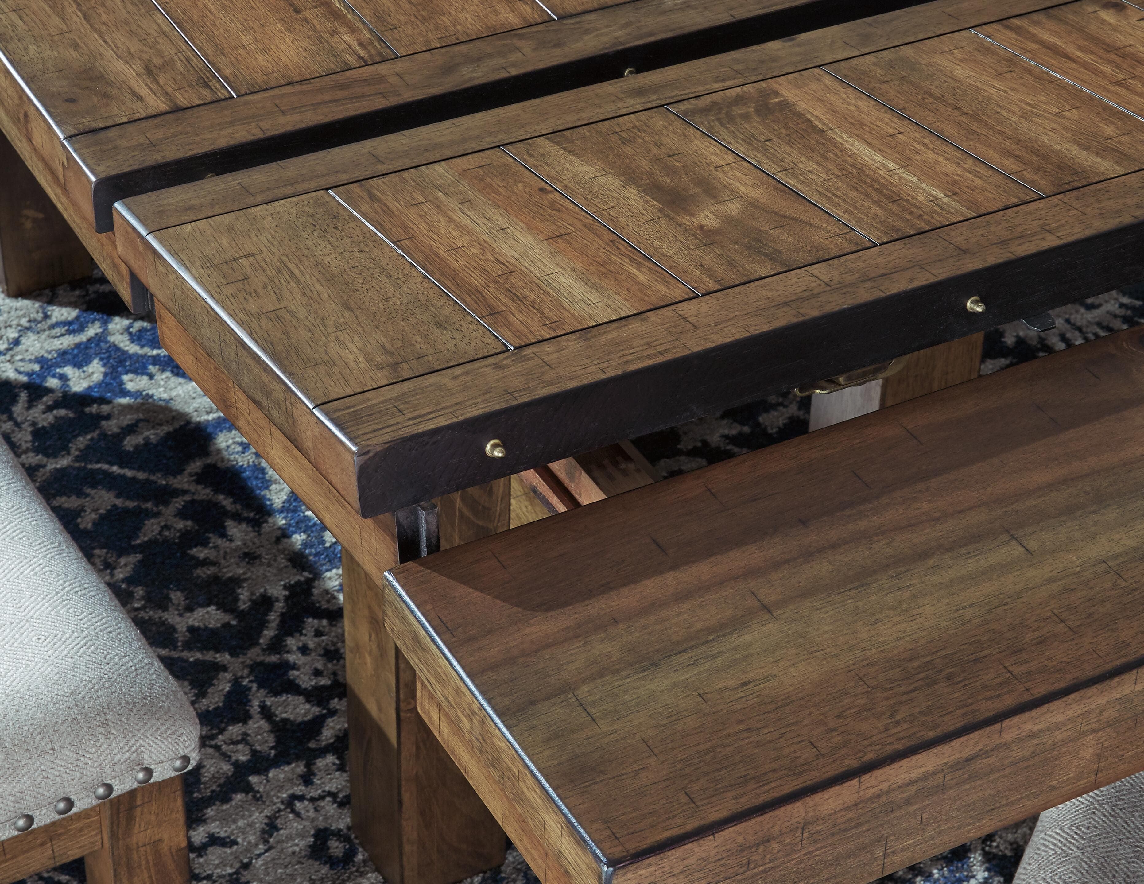 Moriville Dining Extension Table — Brown/Beige — view 5