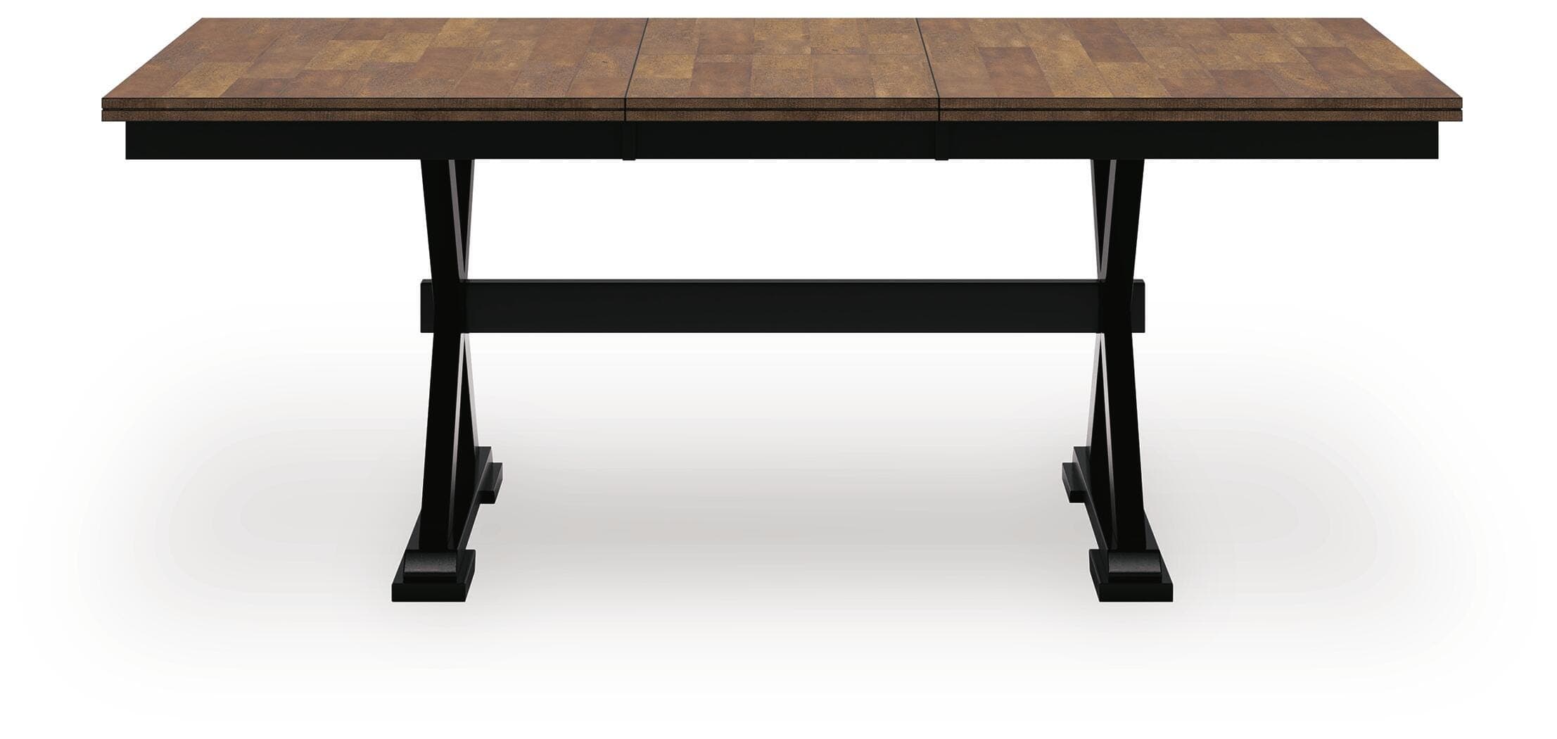 Wildenauer Dining Extension Table — Black/Gray & Brown/Beige — view 3