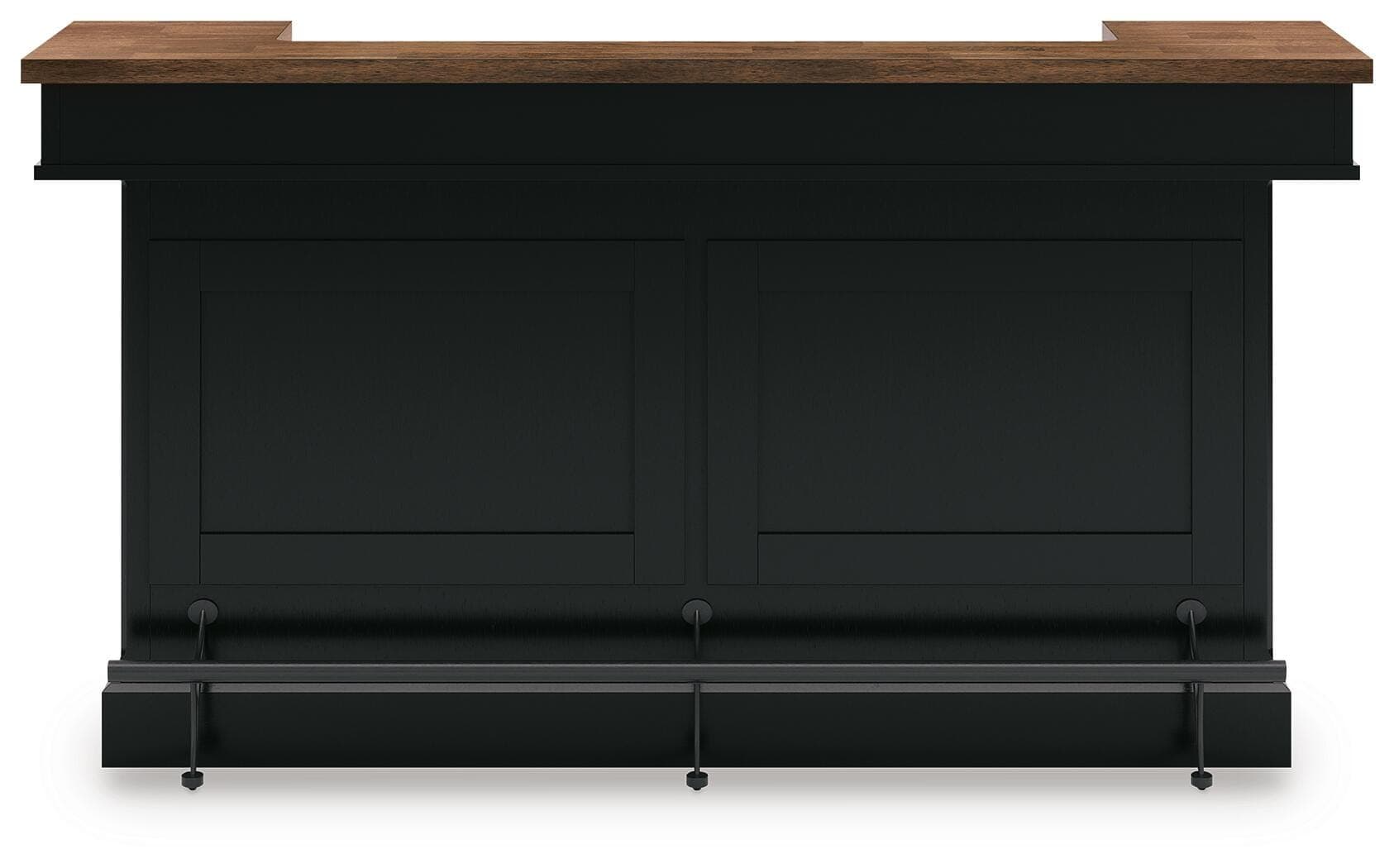 Wildenauer 78" Bar — Black/Gray & Brown/Beige — view 3