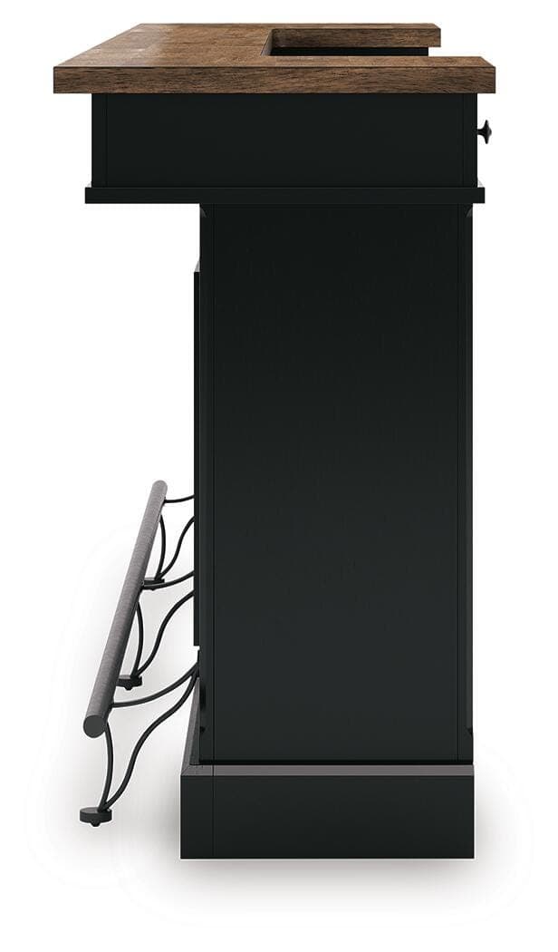 Wildenauer 78" Bar — Black/Gray & Brown/Beige — view 5