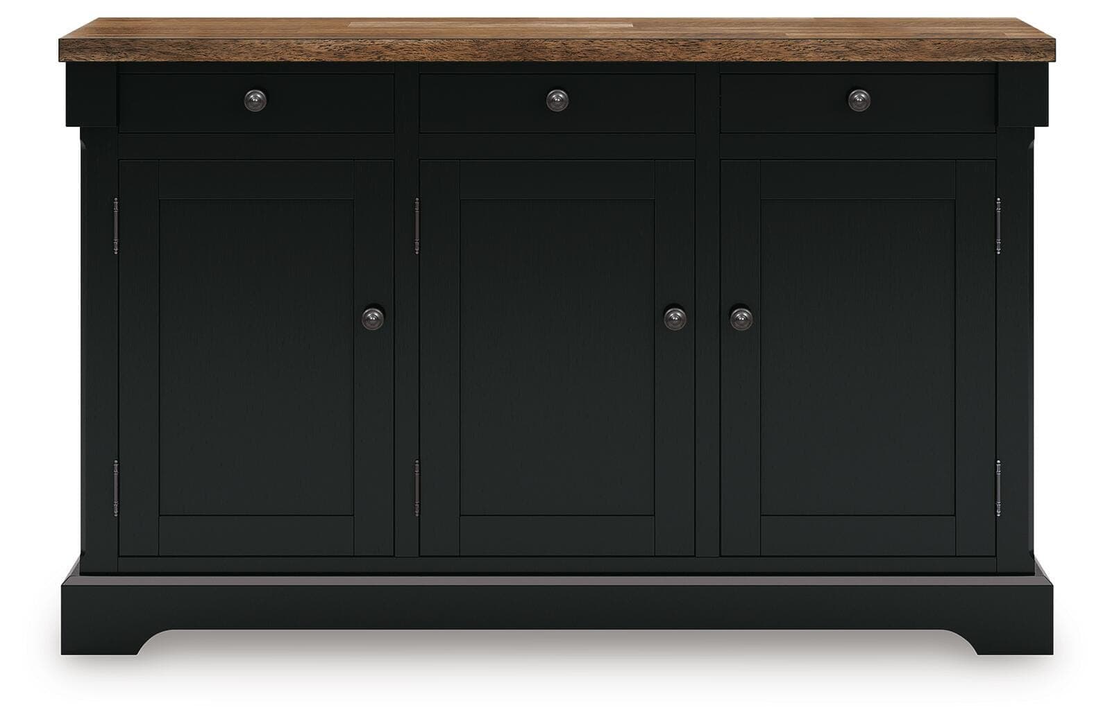 Wildenauer Dining Buffet — Black/Gray & Brown/Beige — view 4
