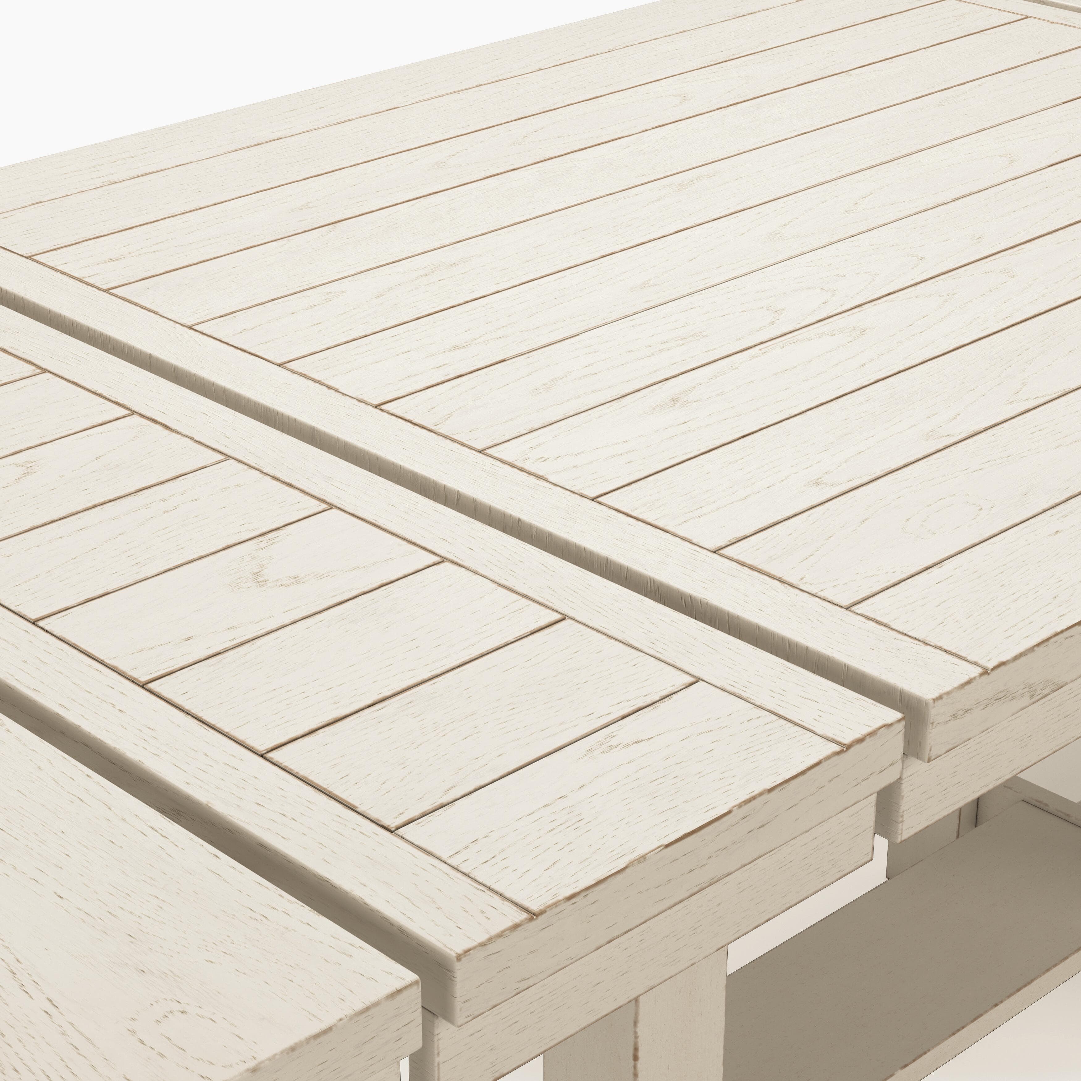 Robbinsdale Counter Height Dining Extension Table — White — view 4