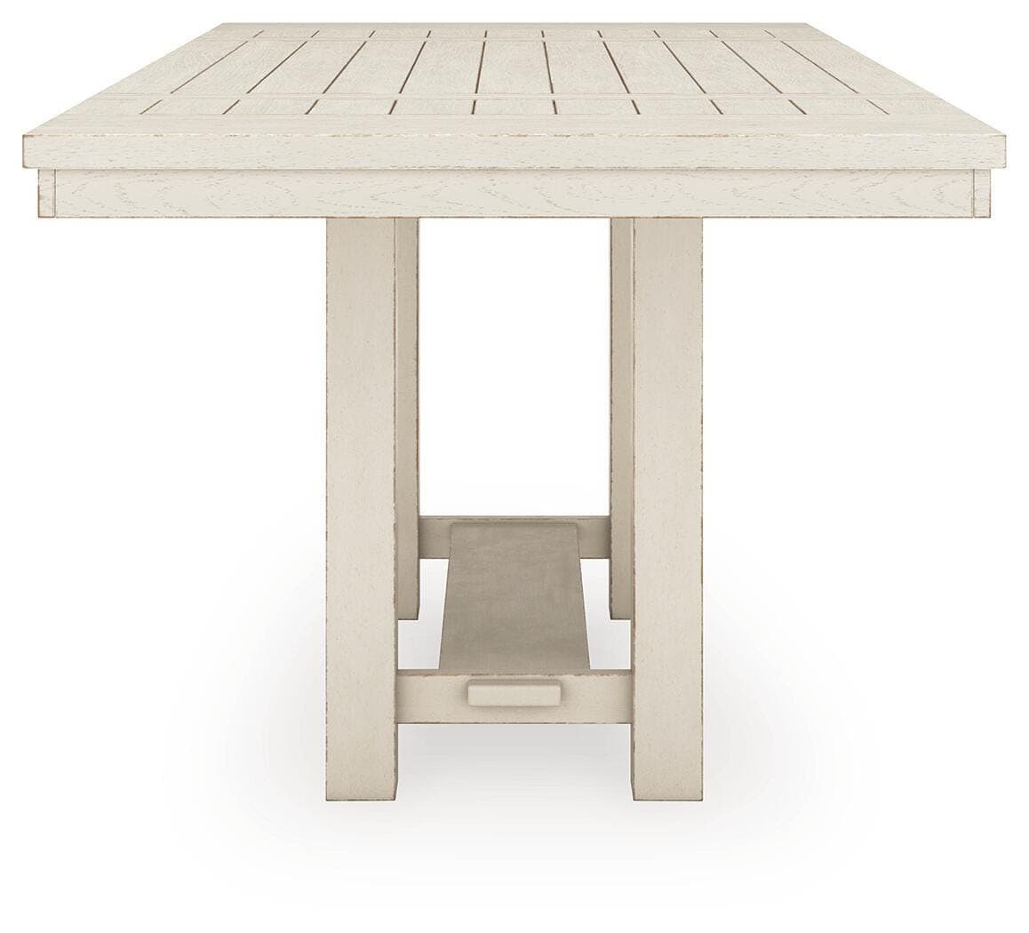 Robbinsdale Counter Height Dining Extension Table — White — view 5