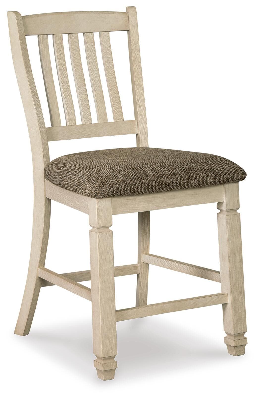Bolanburg Counter Height Bar Stool — Brown/Beige & White — view 3