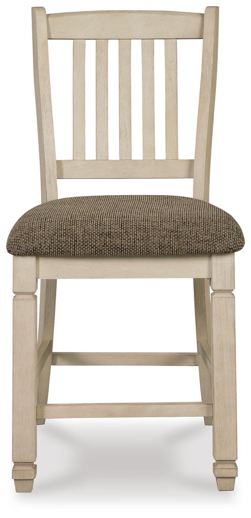 Bolanburg Counter Height Bar Stool — Brown/Beige & White — view 4
