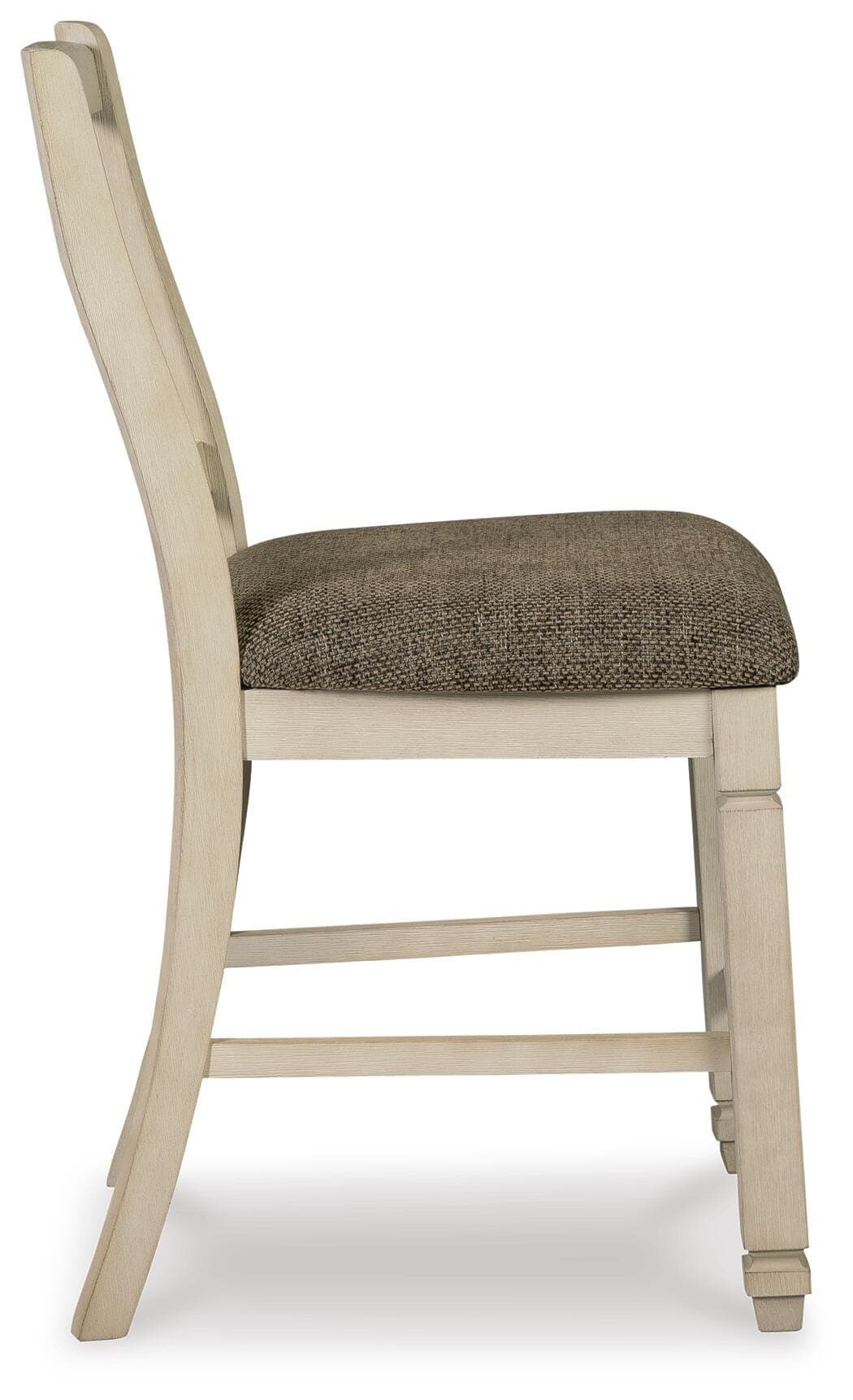 Bolanburg Counter Height Bar Stool — Brown/Beige & White — view 6