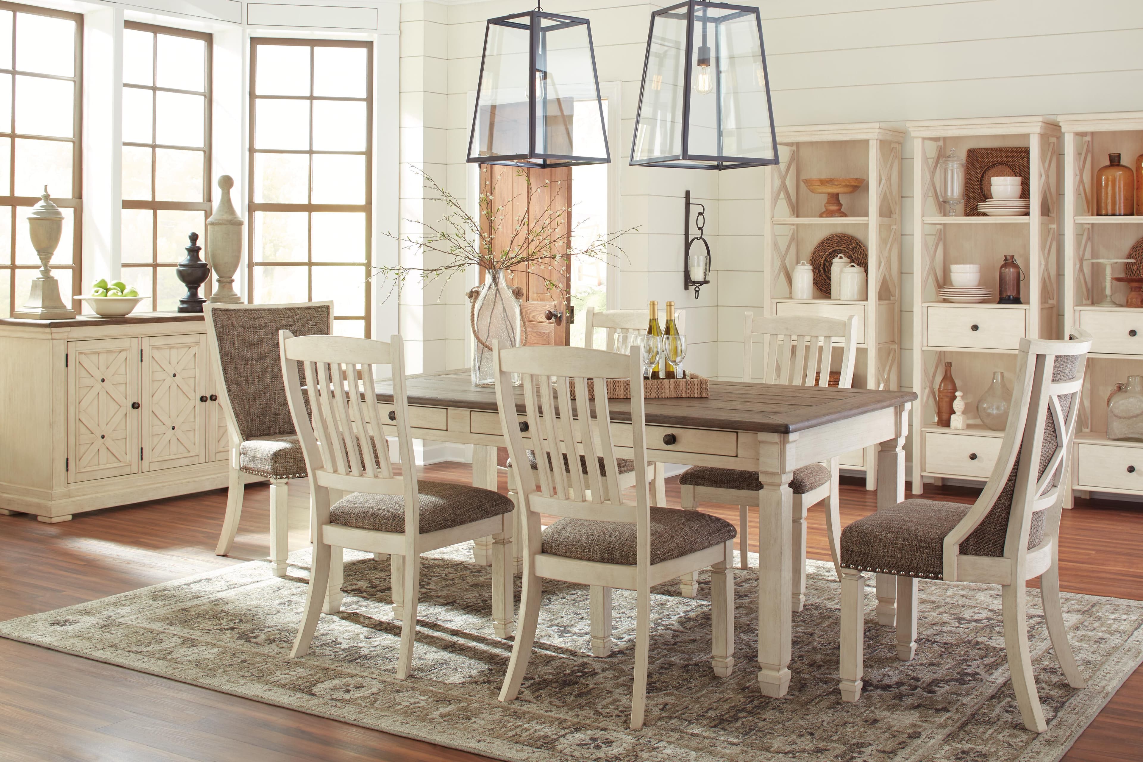 Bolanburg Dining Chair — Brown/Beige & White — view 6