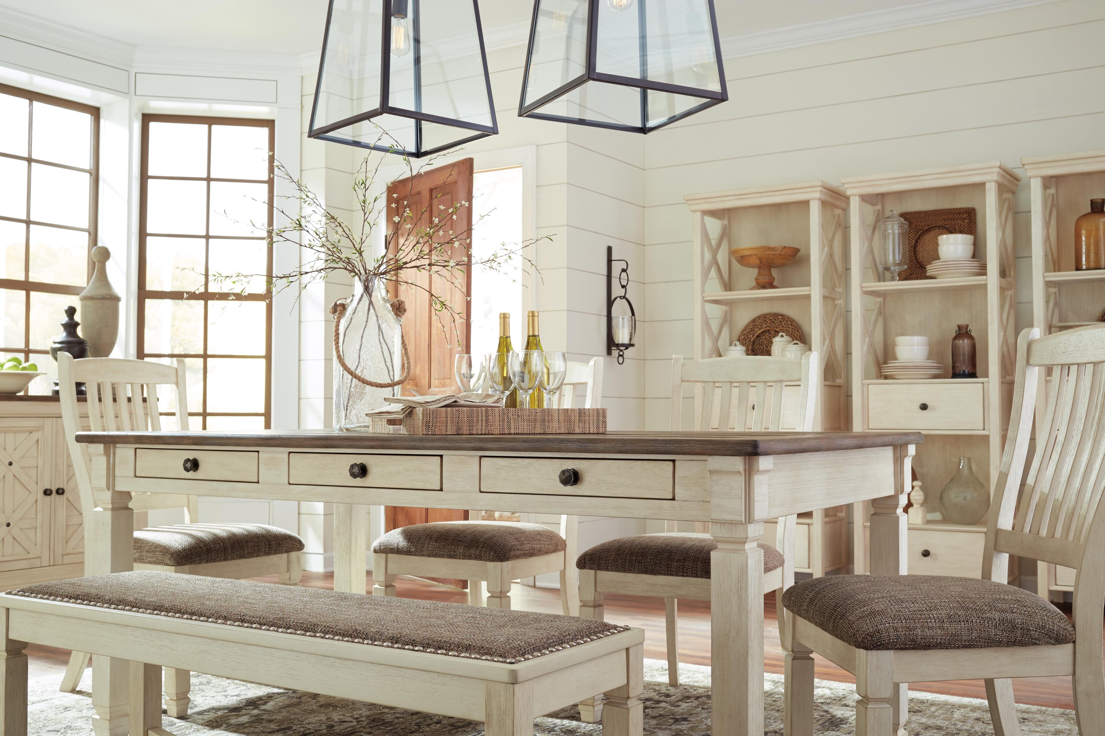 Bolanburg Dining Table — Brown/Beige & White — view 7