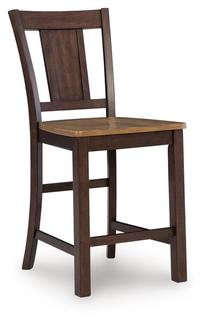 Anixburg Counter Height Barstool — Brown/Beige — view 3