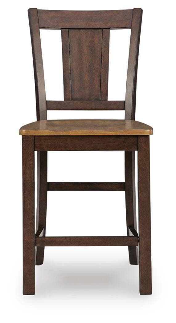 Anixburg Counter Height Barstool — Brown/Beige — view 4
