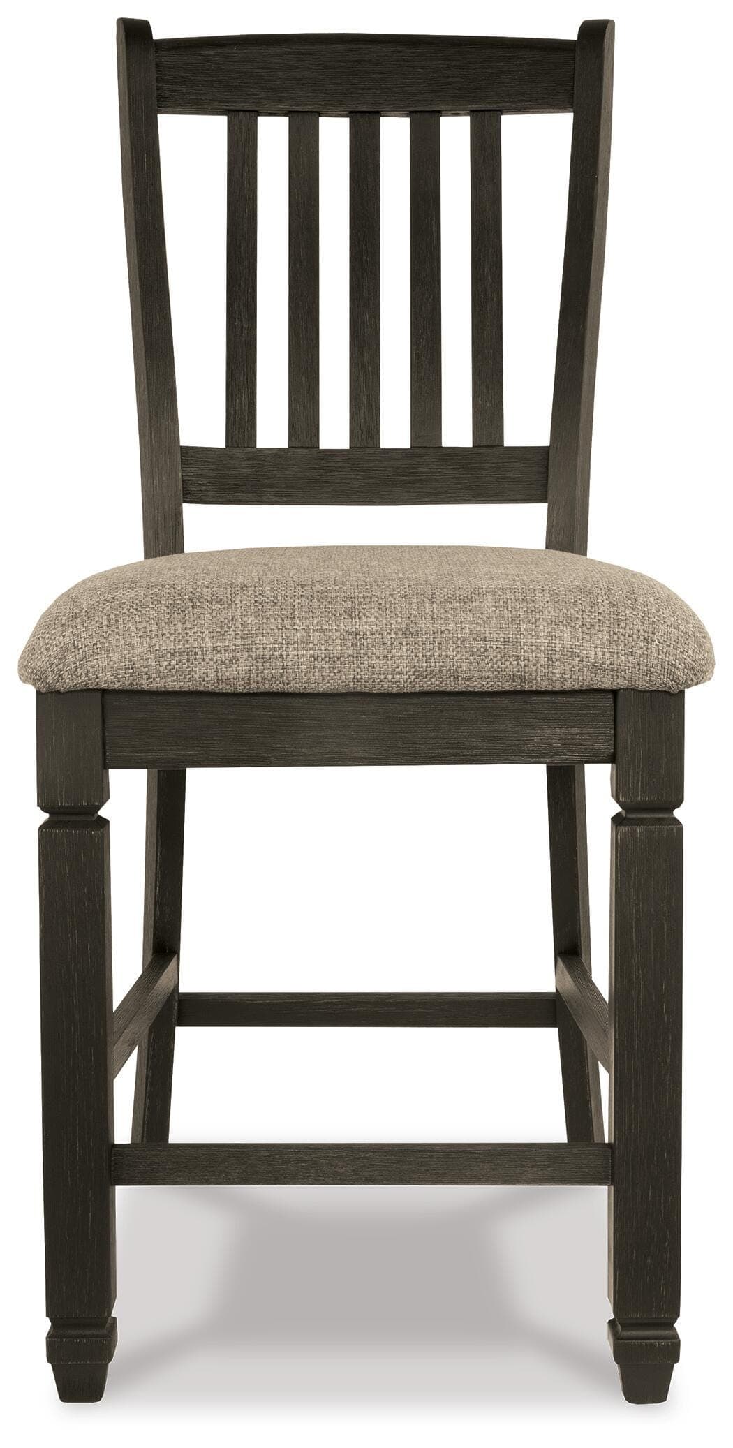 Tyler Creek Counter Height Bar Stool — Black/Gray & Brown/Beige — view 4