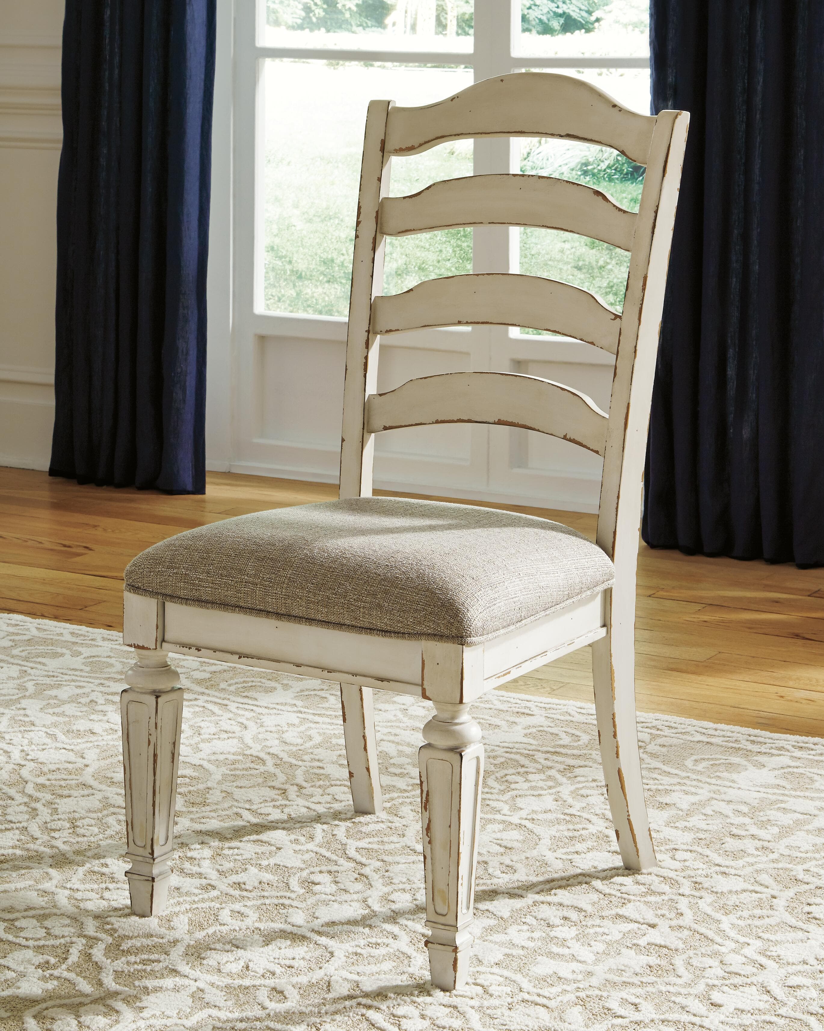 Realyn Dining Chair — White & Brown/Beige — view 4