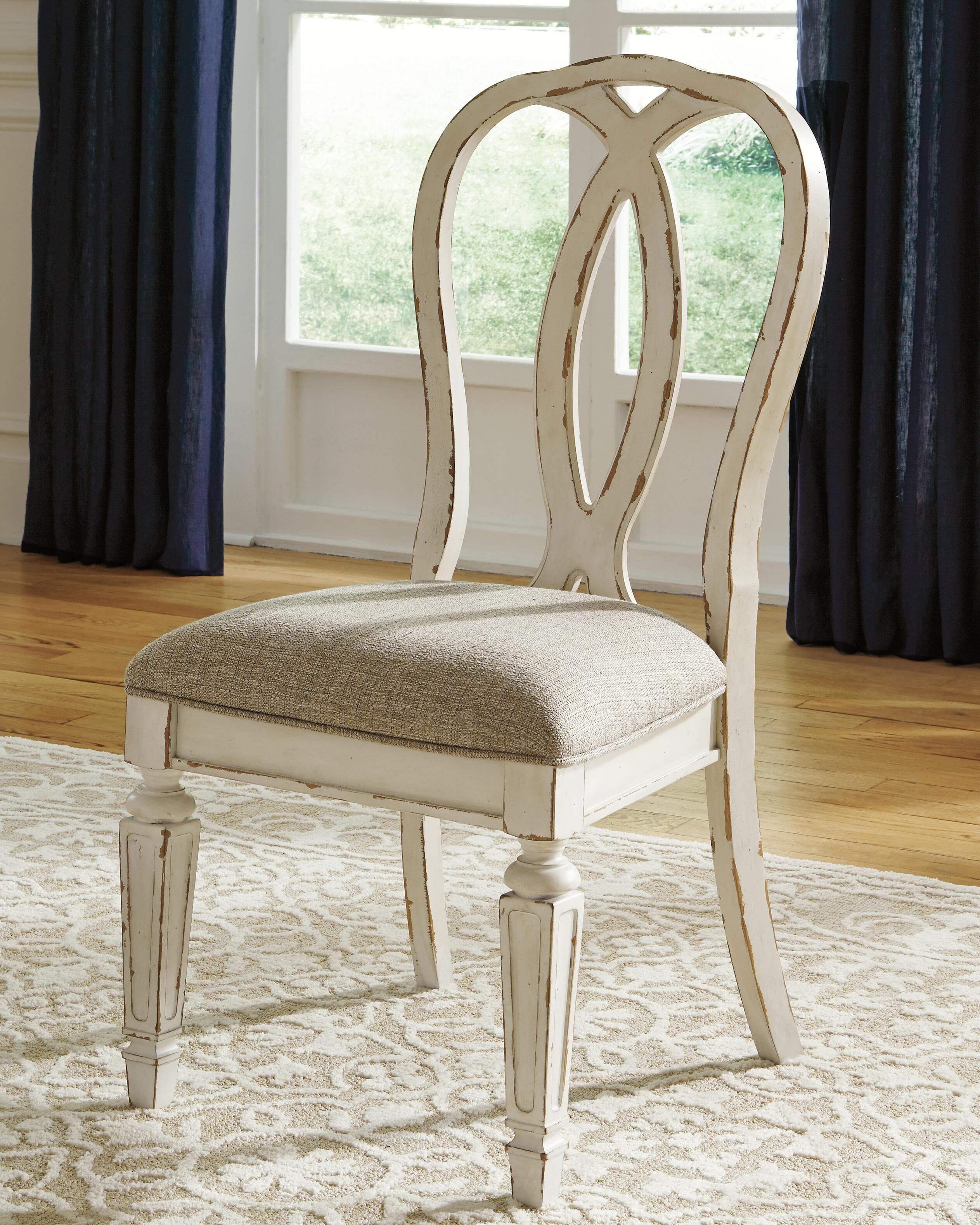 Realyn Dining Chair — White & Brown/Beige — view 2