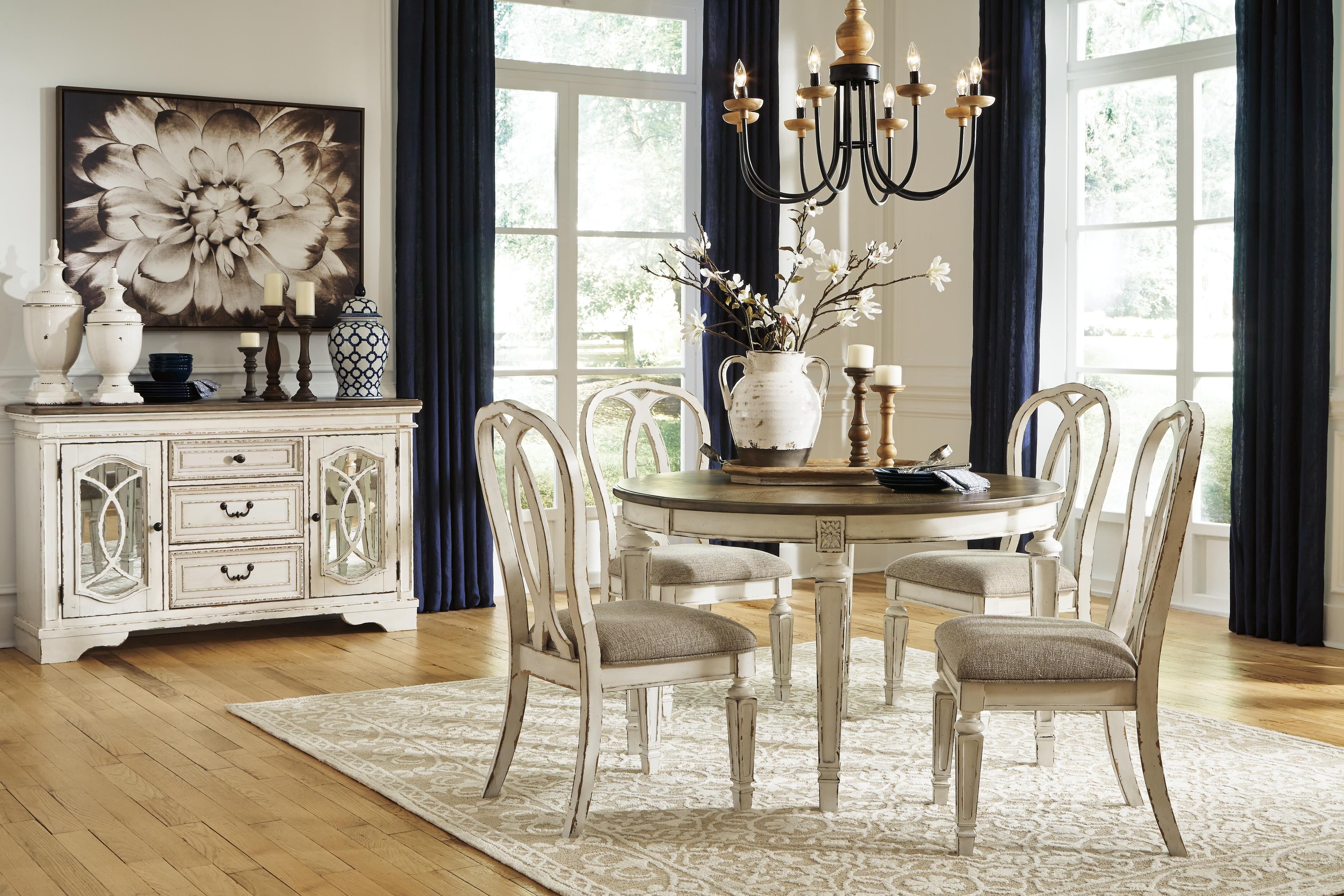Realyn Dining Chair — White & Brown/Beige — view 6