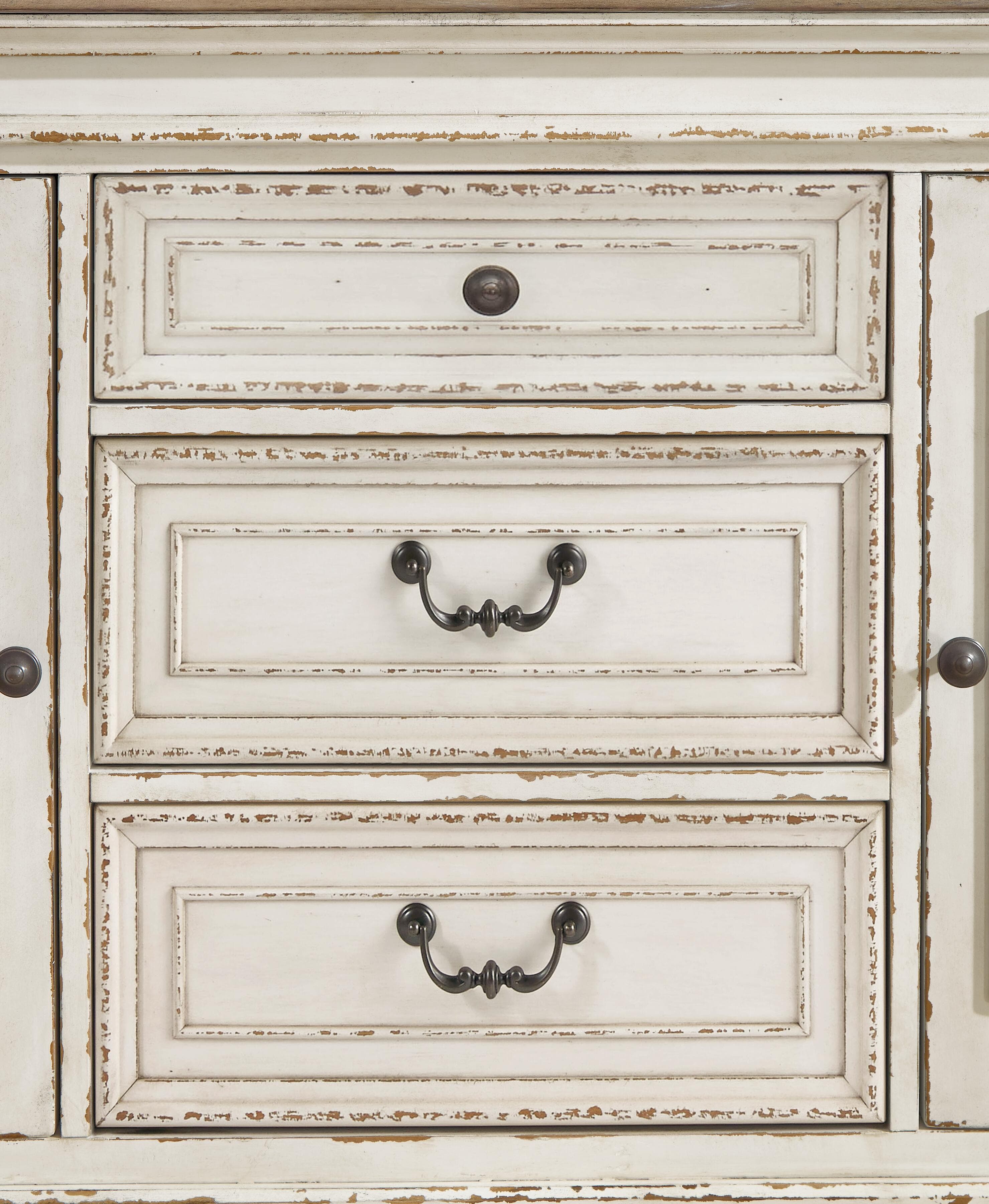 Realyn Dining Server — White & Brown/Beige — view 6