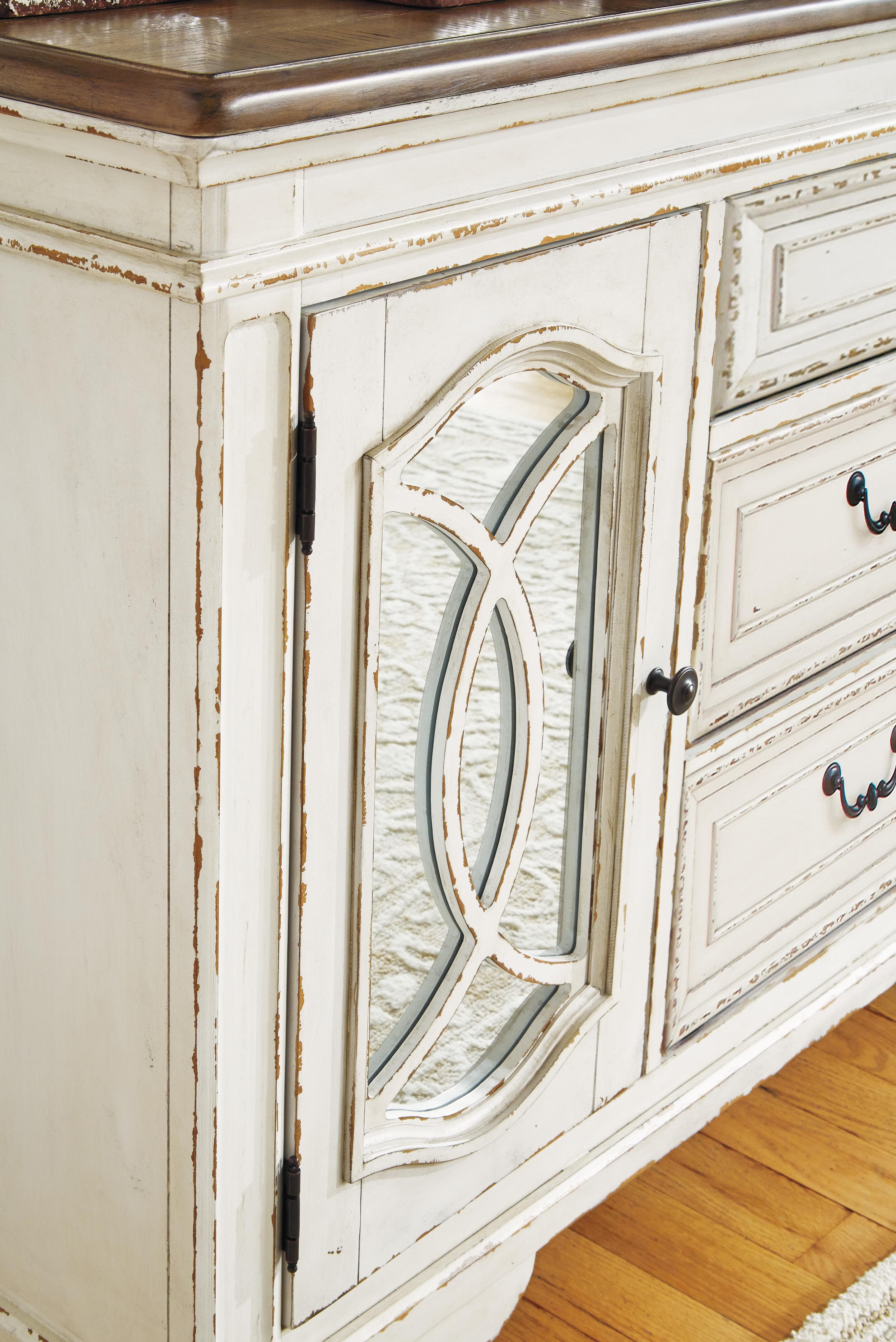 Realyn Dining Server — White & Brown/Beige — view 7