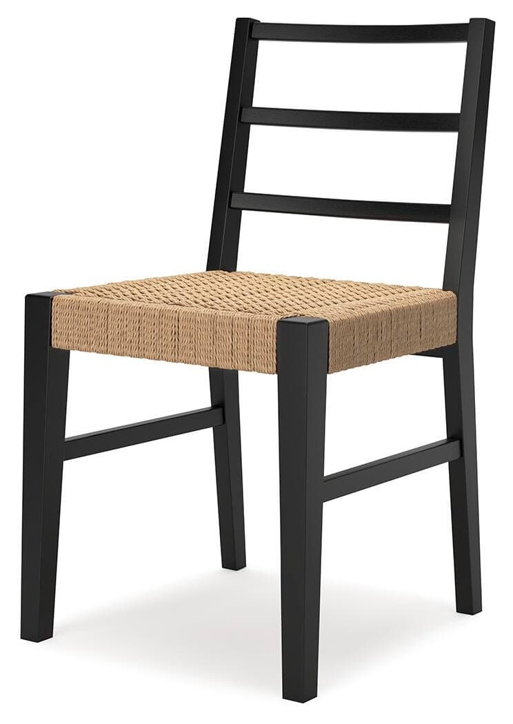 Isanti Dining Chair — Black/Gray & Brown/Beige — view 4