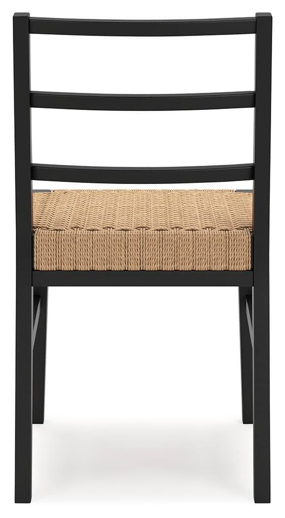 Isanti Dining Chair — Black/Gray & Brown/Beige — view 6