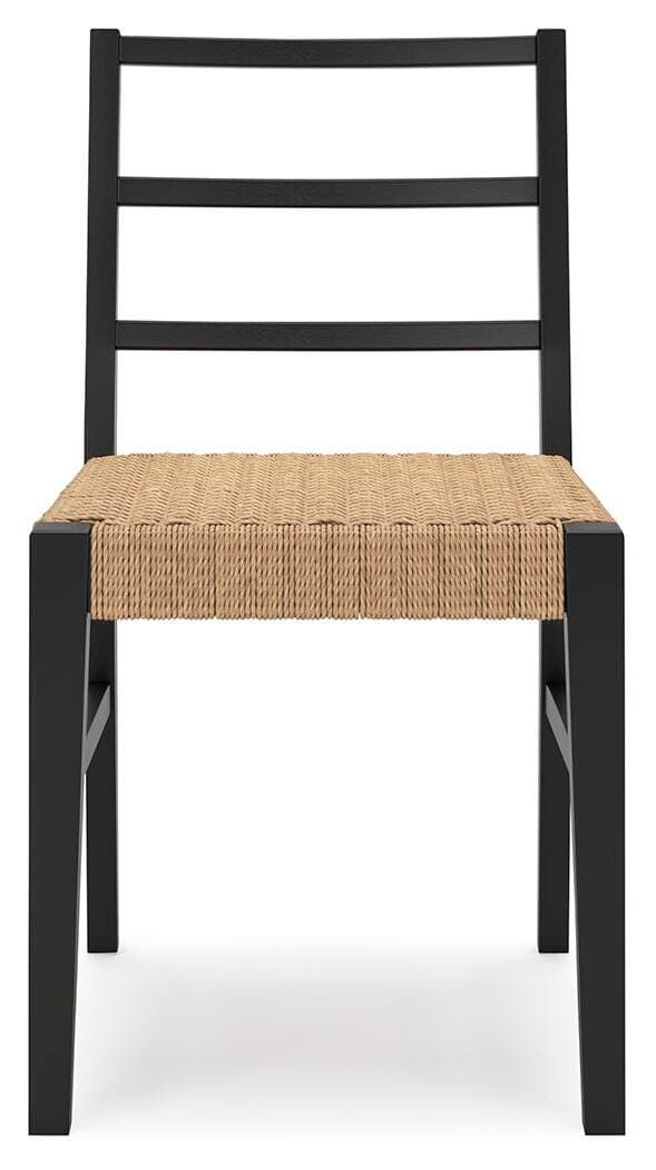 Isanti Dining Chair — Black/Gray & Brown/Beige — view 5