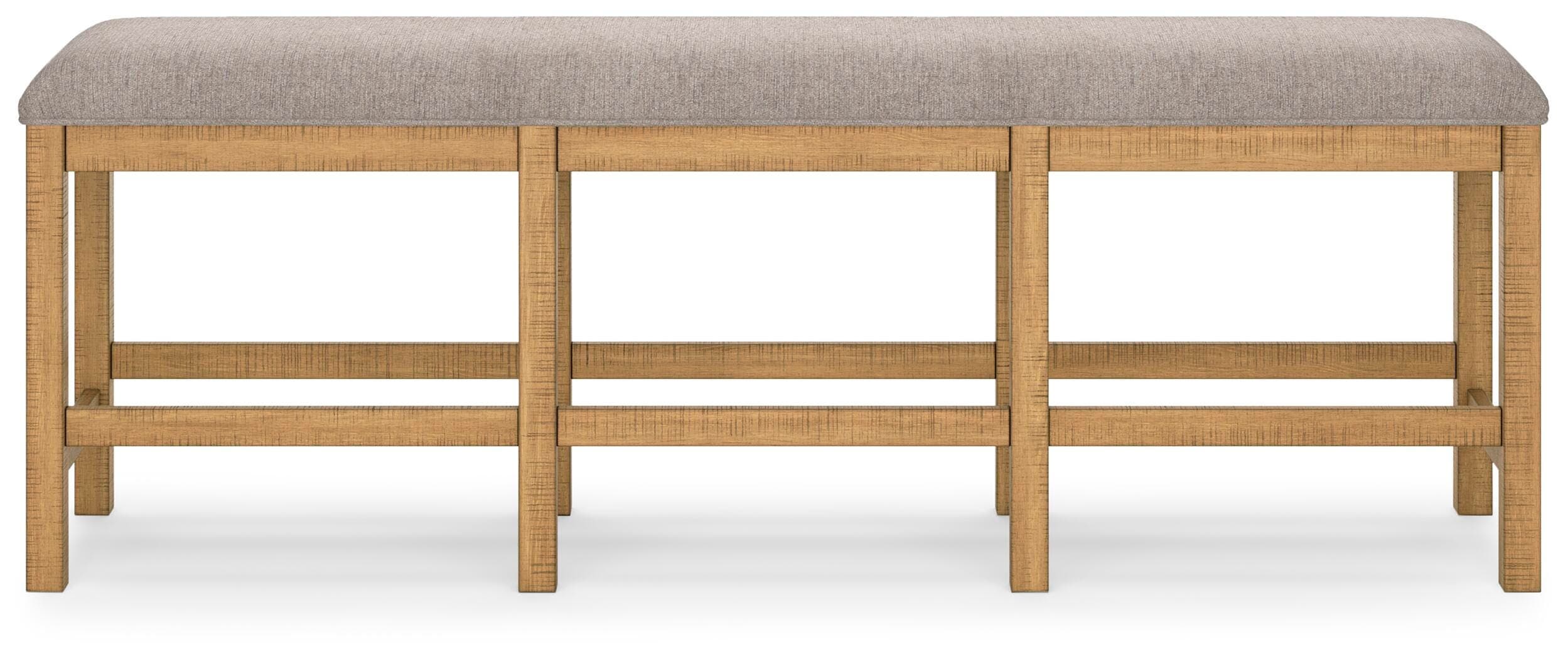 Havonplane 72" Counter Height Dining Bench — Brown/Beige — view 4