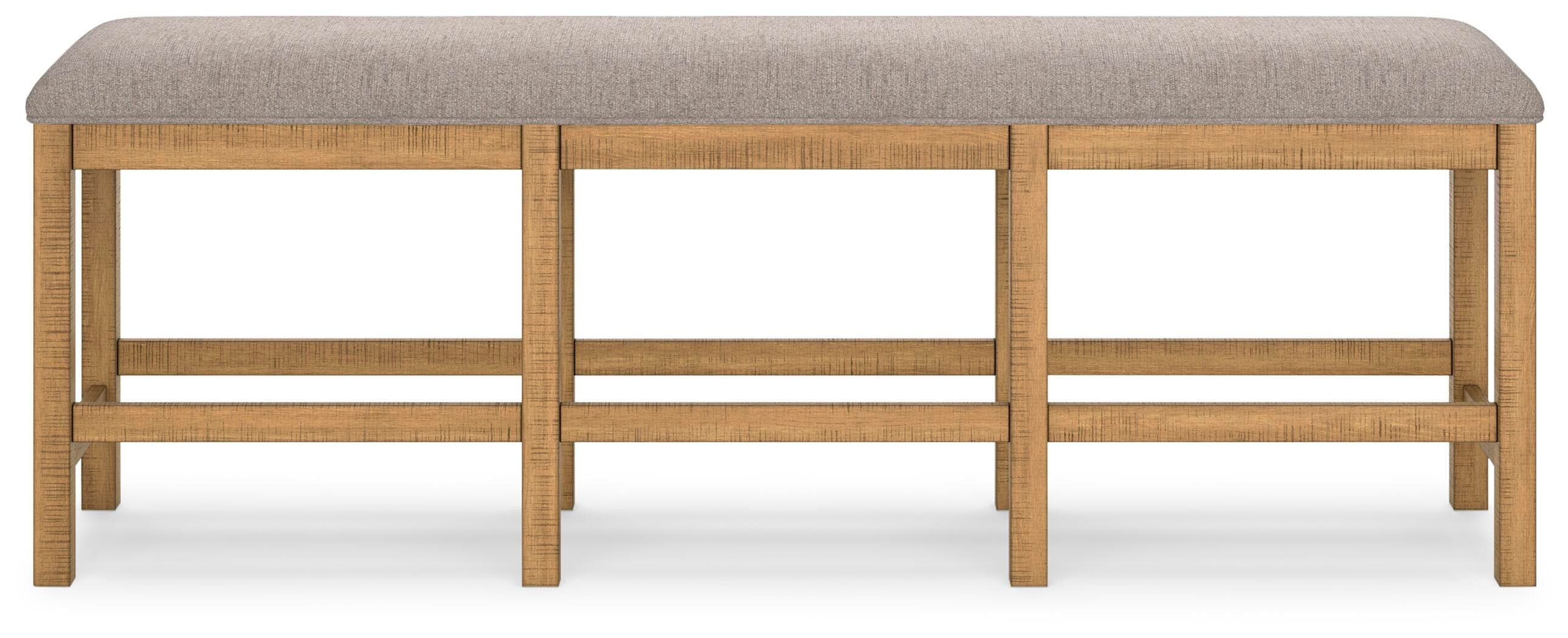Havonplane 72" Counter Height Dining Bench — Brown/Beige — view 5
