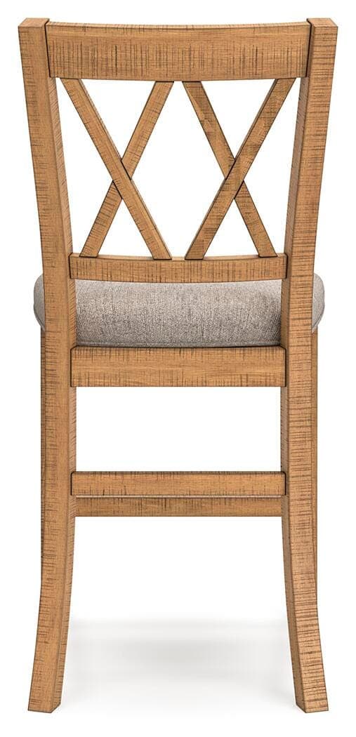 Havonplane Counter Height Barstool — Brown/Beige — view 5