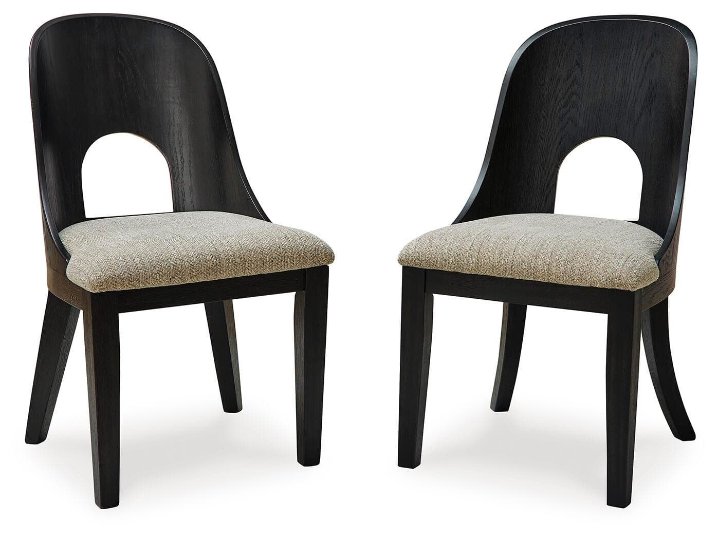 Rowanbeck Dining Chair — Black/Gray — Elite Furniture Cincinnati