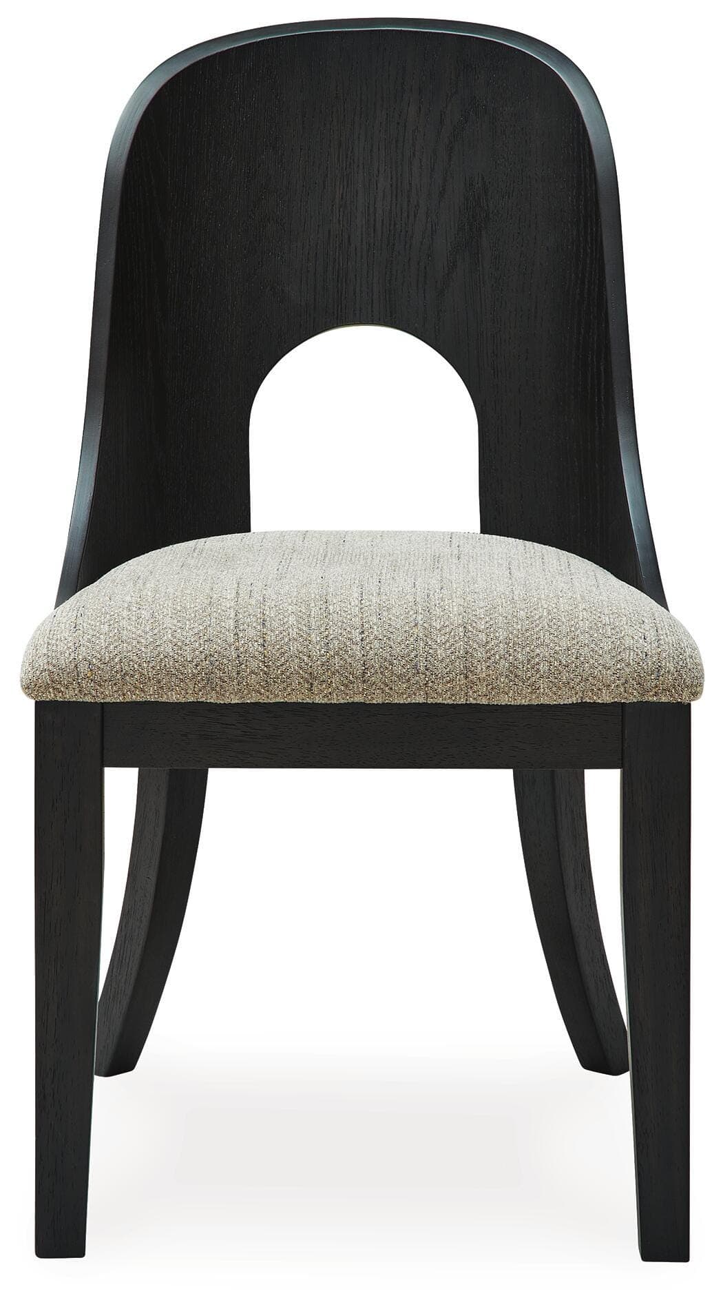 Rowanbeck Dining Chair — Black/Gray — view 4