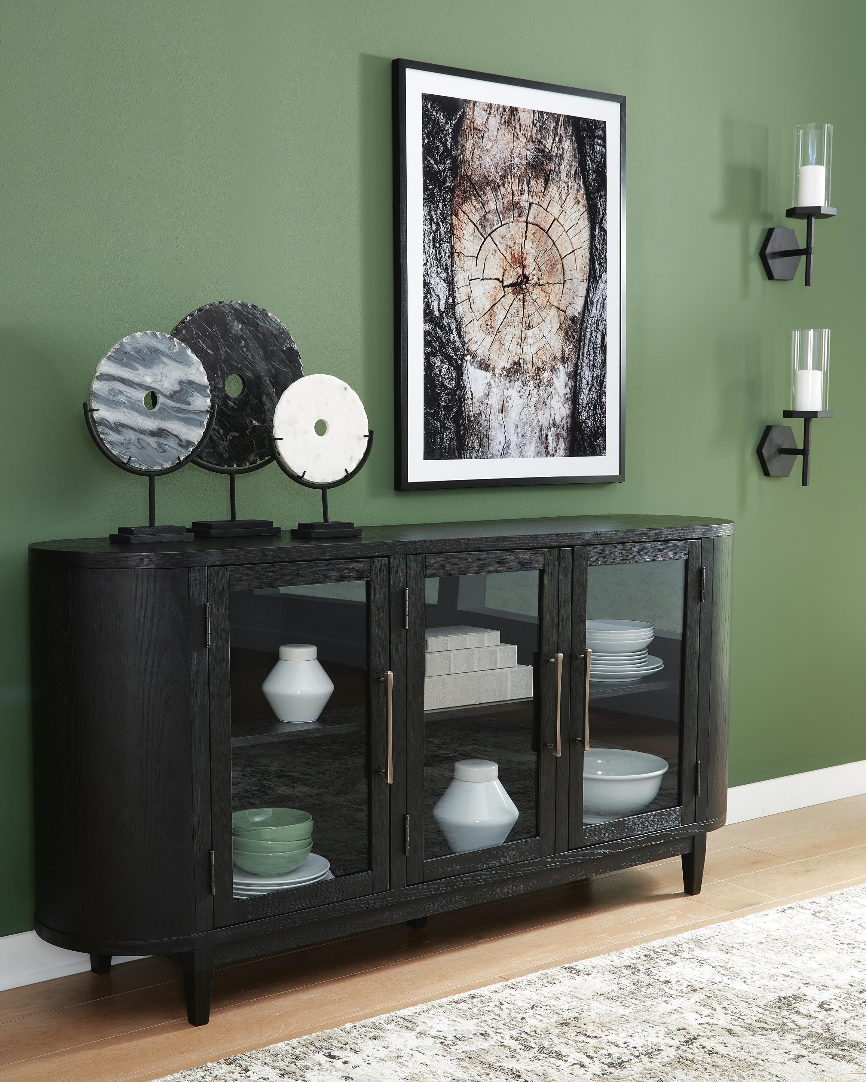 Rowanbeck Dining Server — Black/Gray — view 2