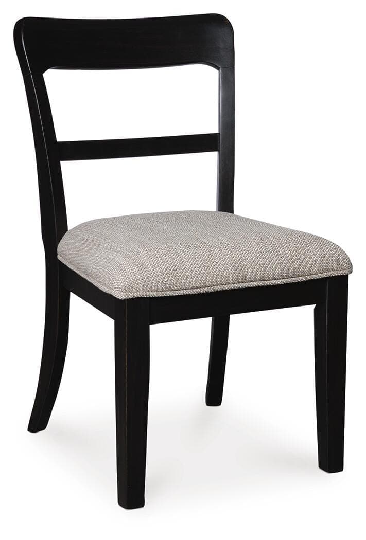 Chadworth Dining Chair — Black/Gray & Brown/Beige — view 2