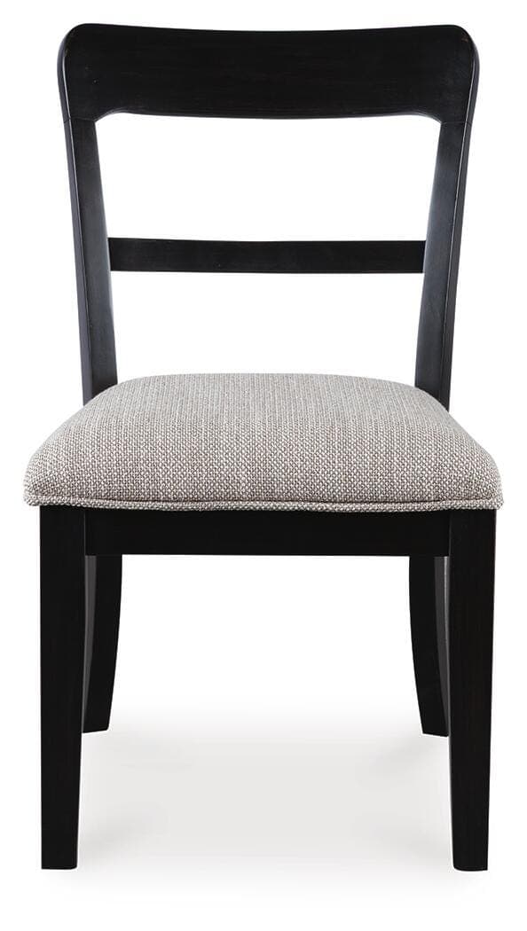 Chadworth Dining Chair — Black/Gray & Brown/Beige — view 3