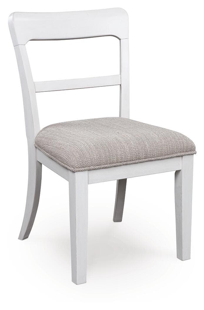 Chadworth Dining Chair — White & Brown/Beige — view 2
