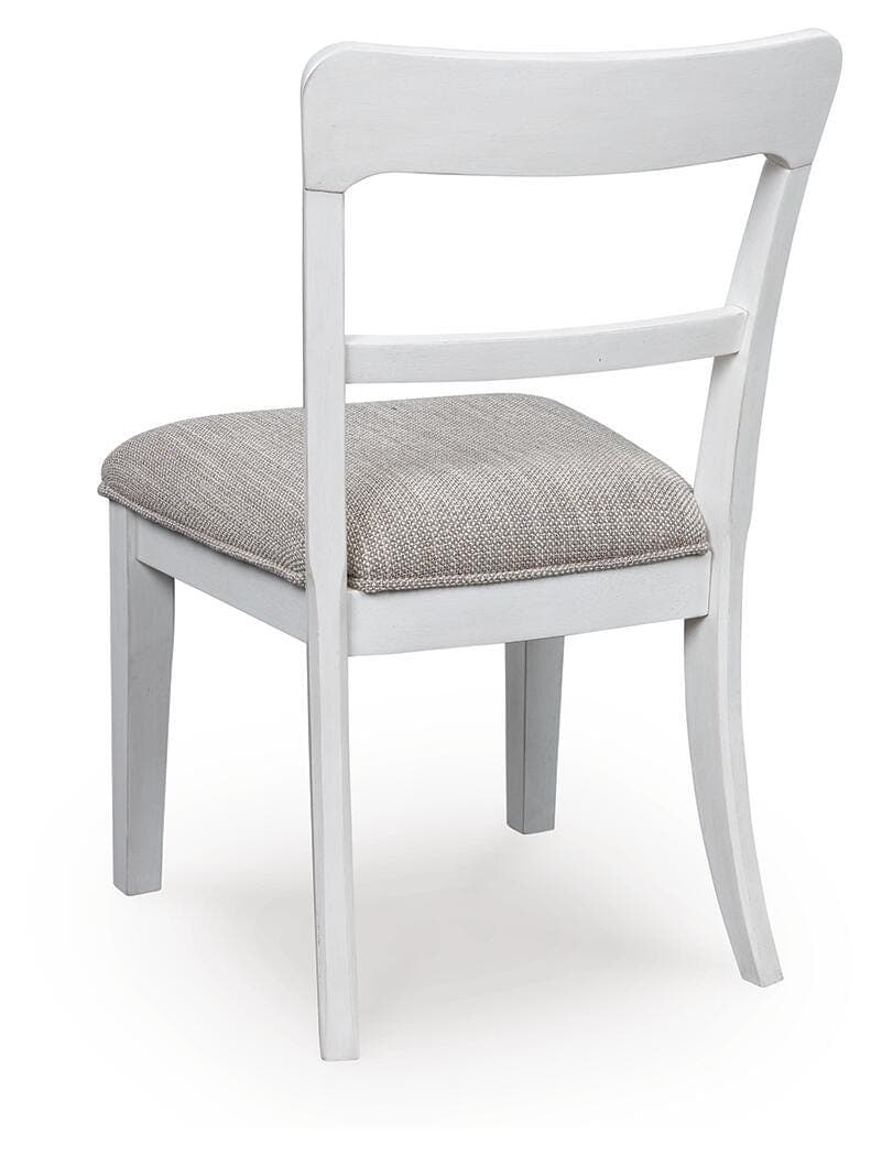 Chadworth Dining Chair — White & Brown/Beige — view 5
