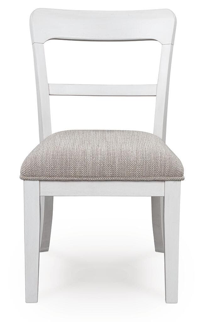 Chadworth Dining Chair — White & Brown/Beige — view 3