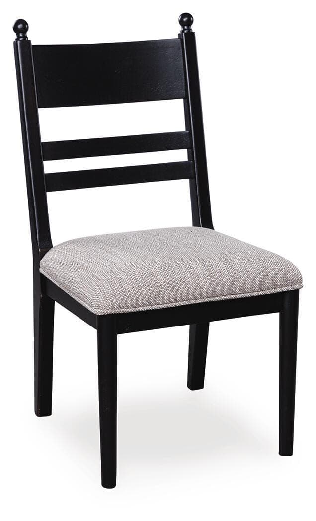 Chadworth Dining Chair — Black/Gray — view 2