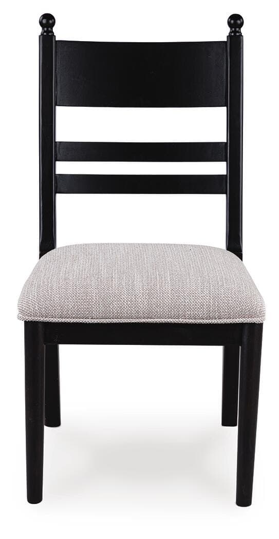 Chadworth Dining Chair — Black/Gray — view 3
