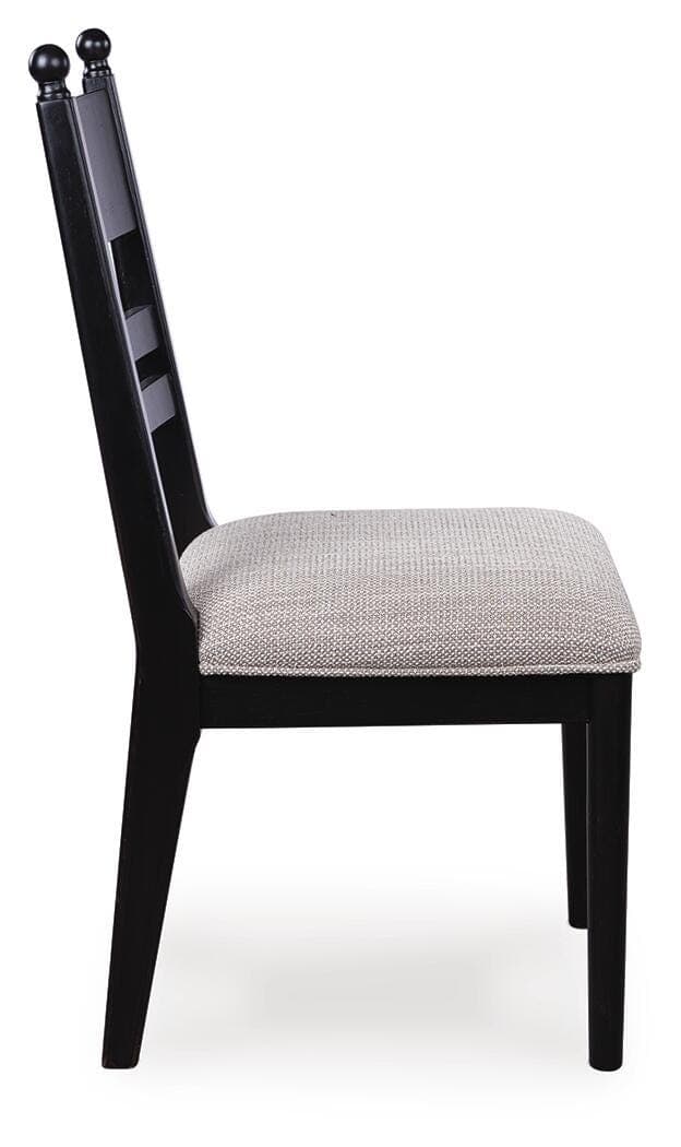 Chadworth Dining Chair — Black/Gray — view 4