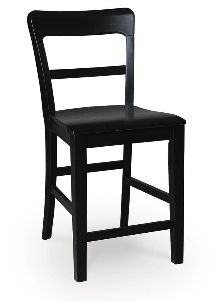 Chadworth Counter Height Barstool — Black — view 2