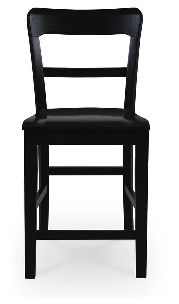 Chadworth Counter Height Barstool — Black — view 3