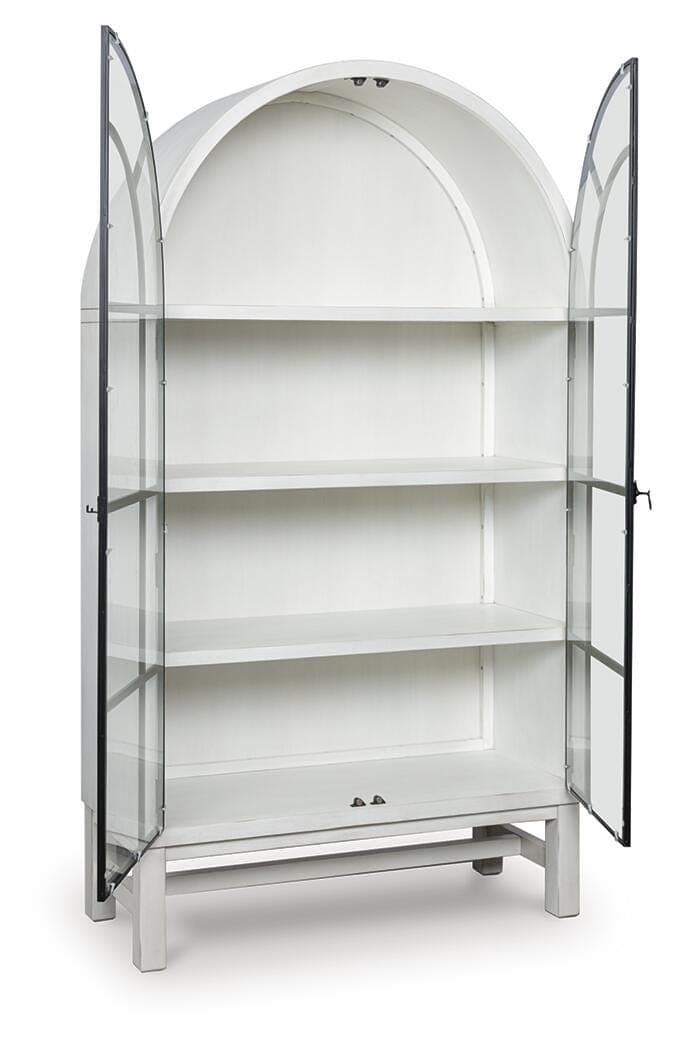Chadworth Display Cabinet — White & Black/Gray — view 2