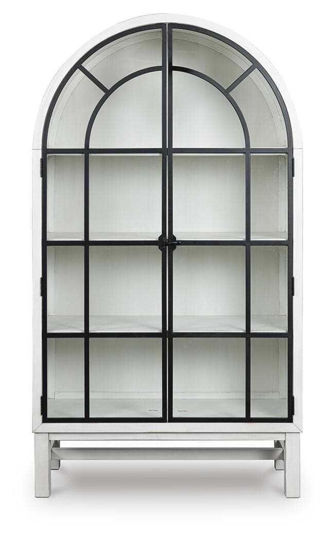 Chadworth Display Cabinet — White & Black/Gray — view 3