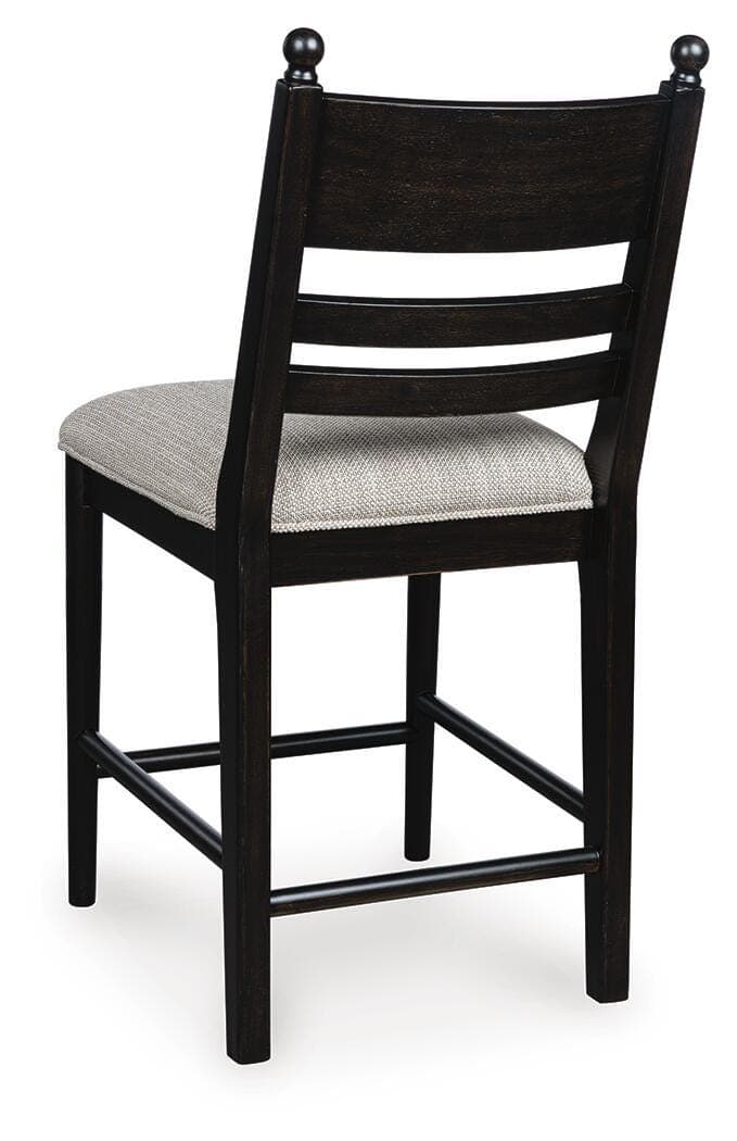 Chadworth Counter Height Barstool — Black — view 5