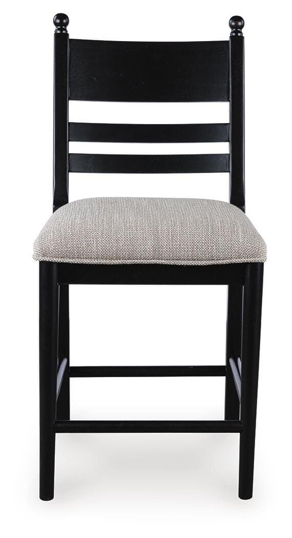Chadworth Counter Height Barstool — Black — view 3