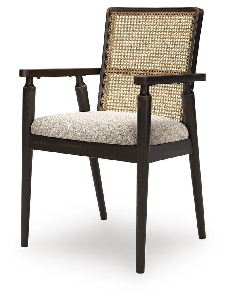 Galliden Dining Arm Chair — Black/Gray — view 7